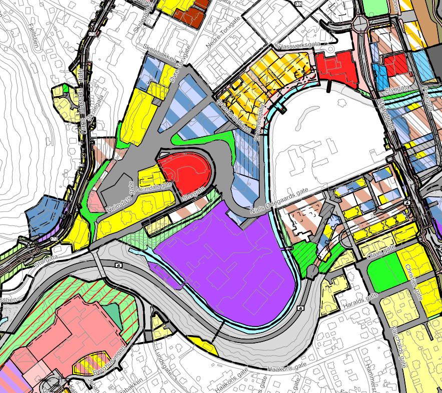 3.4 Eksisterende planer i området Gjeldende arealdel av kommuneplanen ble sist revidert den 25.09.2008, og gjelder for hele kommunen med unntak av sentrumsområdene som er unntatt rettsvirkning.