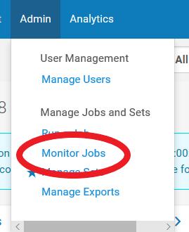 Monitor jobs SUSHI