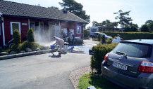 rømprosjekt på Listranda Camping råe etter vinteren. Vi setter så på alt av varme og da kortslutter kablene eller brenner av. De fleste steder de er skadet er der de kommer opp eller går ned i bakken.