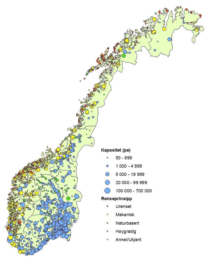 NB! Avløpsanlegg 50 pe eller større!