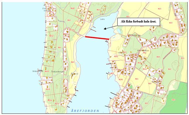 7 Fig. 4. Kart over fredningssone ved utløpet av Krogstadbekken/Møllebekken i Råde kommune. 12.