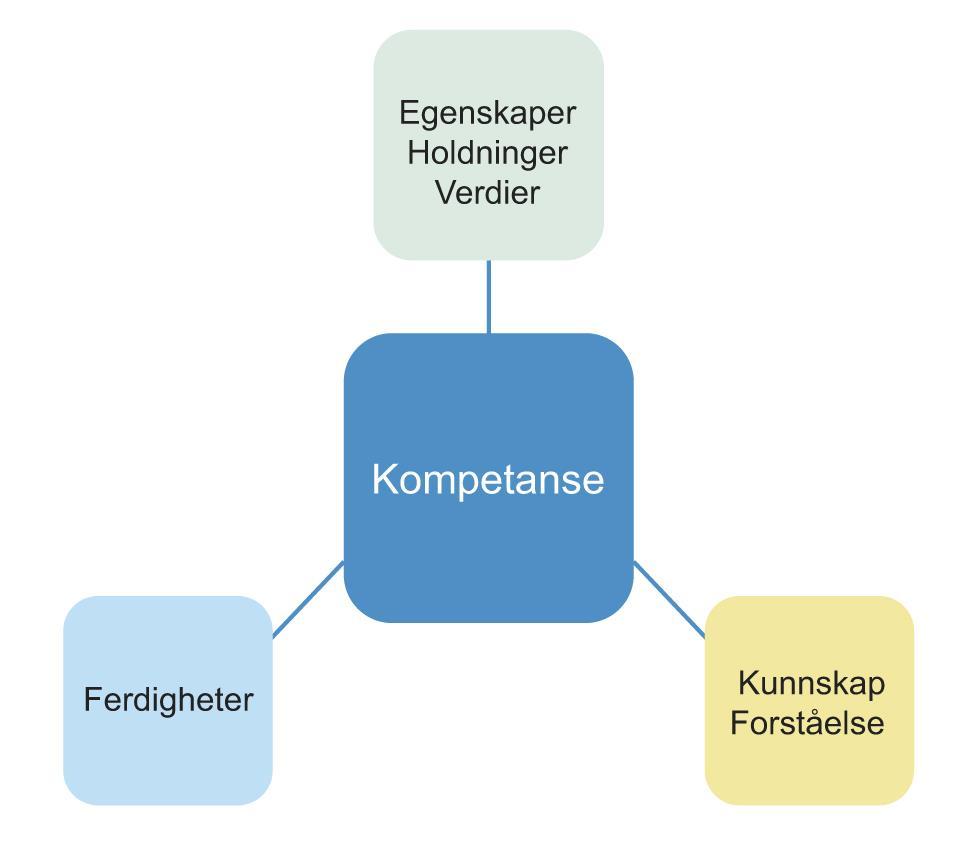 Utvalgets definisjon av kompetanse Utvalget er bedt om å