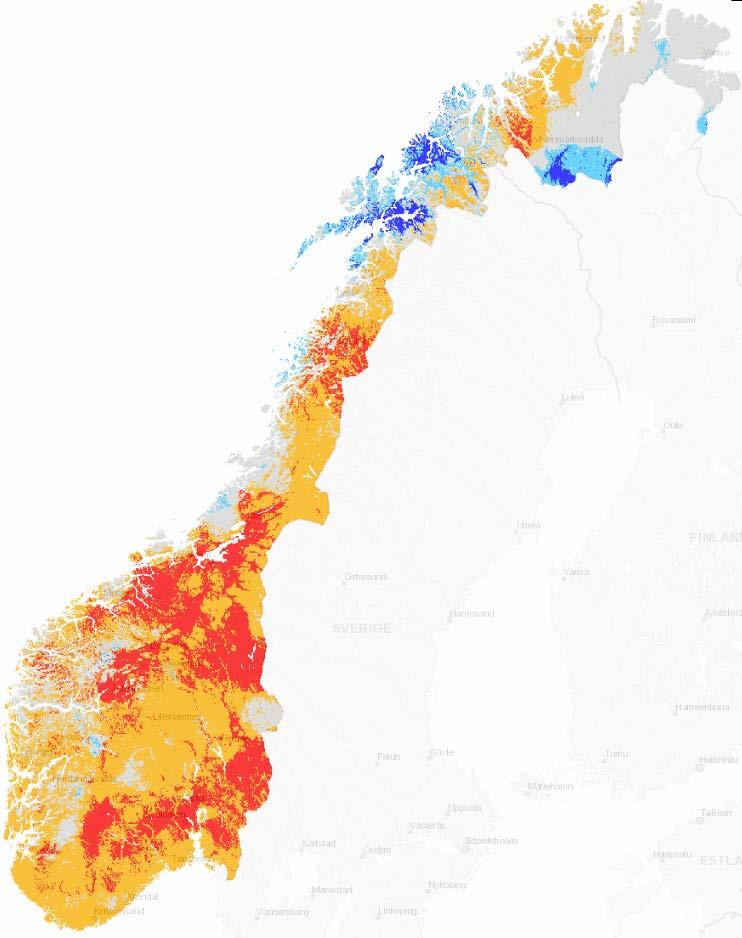 Mark- og grunnvann Jordas vannlagerkapasitet (i grunn- + markvann) 3. juni Grunnvann 3.