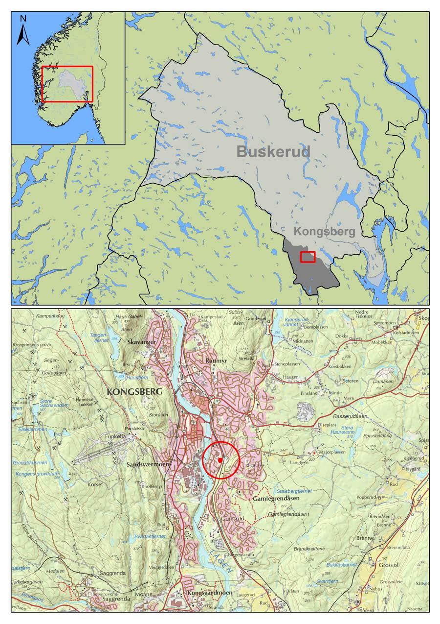 Figur 1: Oversiktskart (Kartgrunnlag: Statens kartverk.