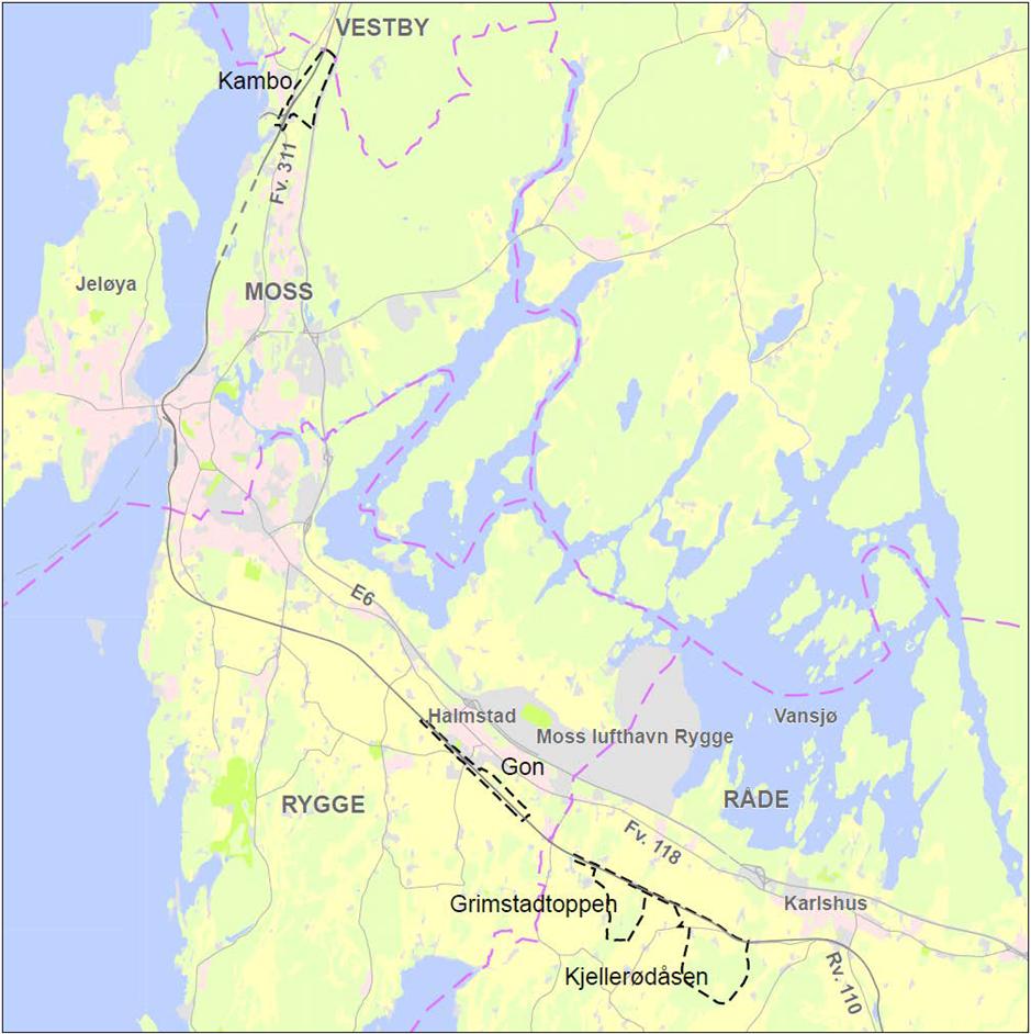 Miljø og samfunn, som omfatter landskapsbilde, nærmiljø og friluftsliv, naturmangfold, kulturmiljø, dyrket mark, andre naturressurser samt arealbruk og byutvikling Kostnader som omfatter