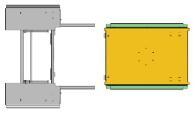 1 x Utligger HLS1200-DUO-11 Utligger 2 8 Skru sammen utliggeren og kontakten på begge sider 12 x sekskantbolter M12 x 90 12 x mutter M12 24 x sikringsskive 13 Viktig: Sett inn skruene fra innsiden (i