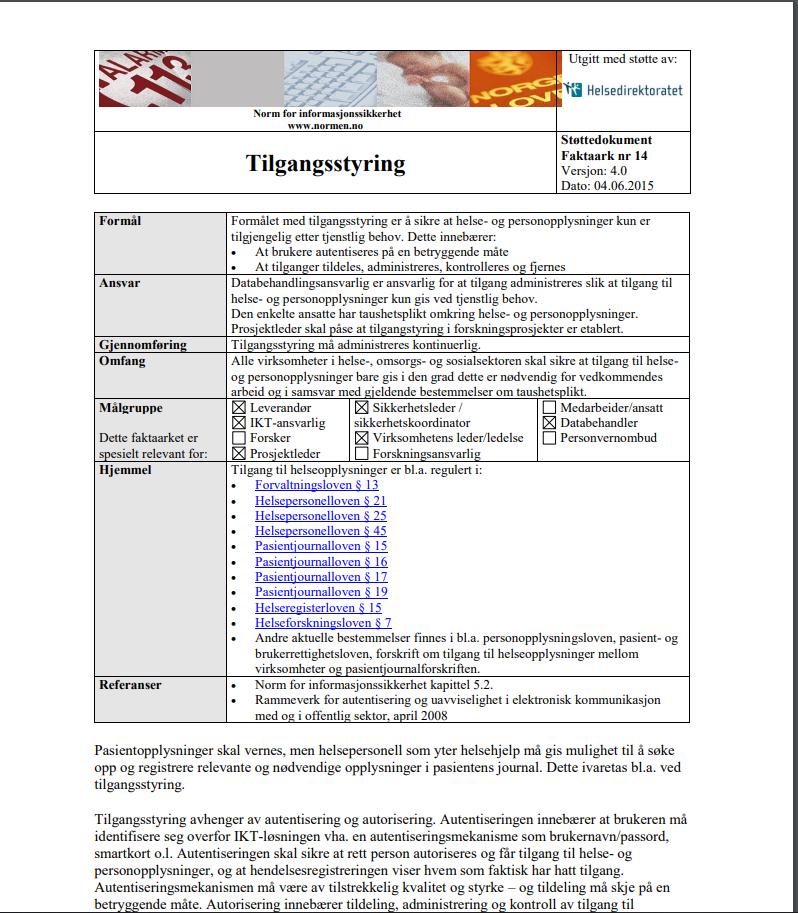 Hva er tilgangsstyring?