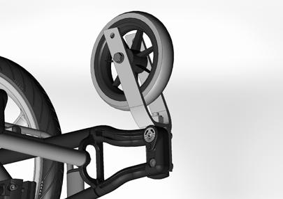 Innstilling av lagerhusets vinkel Riktig innstiling av frontgaffelen er vesentlig for å få gode kjøre-egenskaper med rullestolen.
