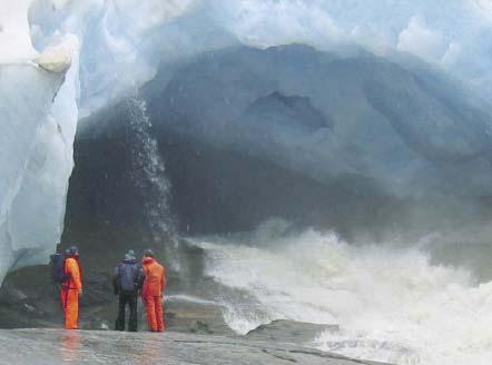 Jökullhlaup Flom som