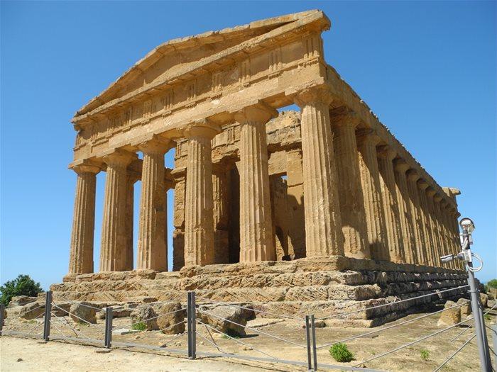 Concordia-tempelet i Agrigento, verdens nest best bevarte greske tempel Erice.