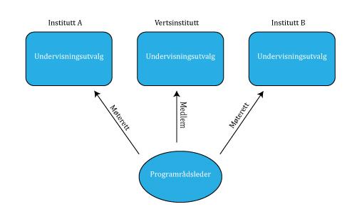 For å sikre at programmene får innflytelse på instituttenes undervisningstilbud, er det svært viktig at programrådslederne trekkes inn i arbeidet i undervisningsutvalgene.