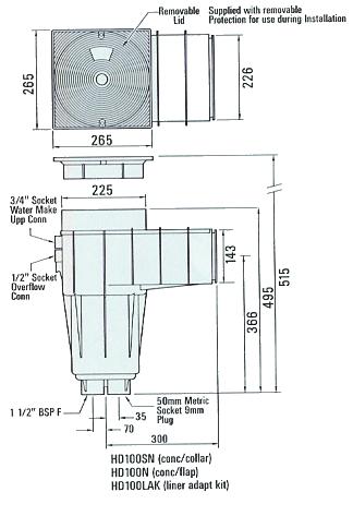 Automatisk vannivå regulering HD108 Automatisk vannivå regulator B 1390, -