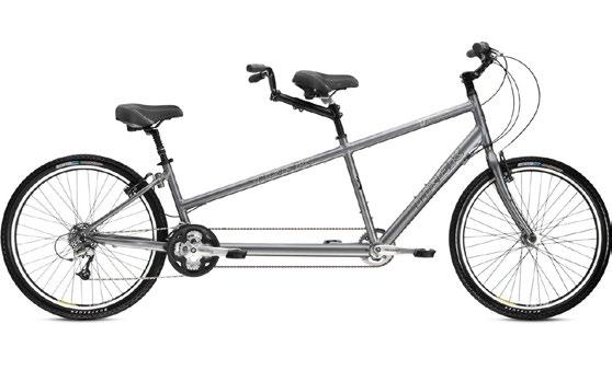 Sykkelen har en komfortable sittestillingen, og rammen har et lavt innsteg. 7-gir med pedalbrems.