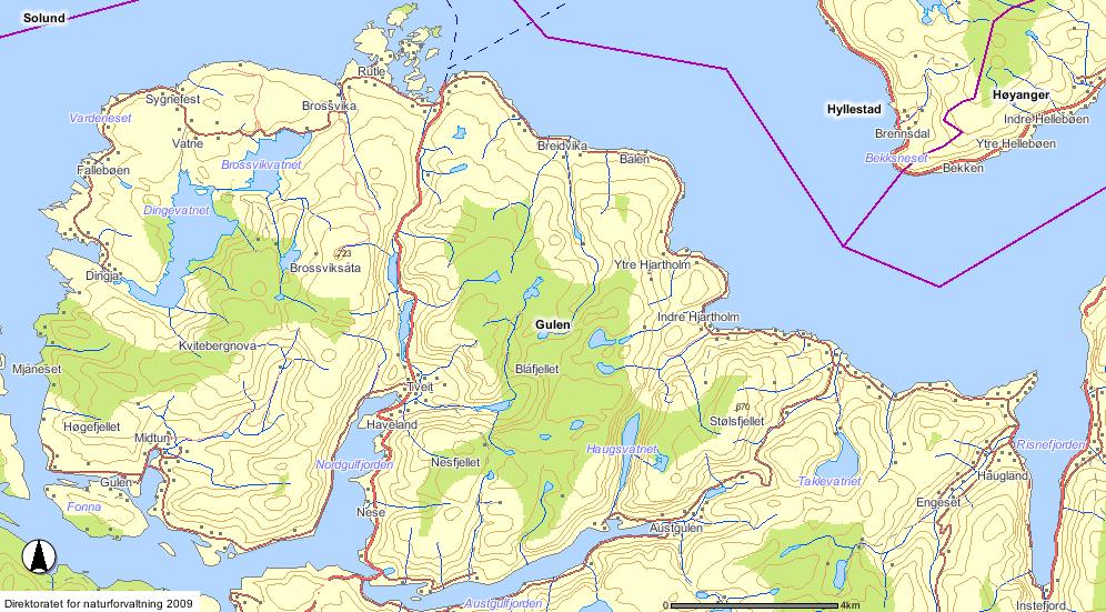 Melding om planlagt vindkraftverk på Dalsbotnfjellet i Gulen kommune 17 Planområdet legger ikke beslag på kjente drivverdige naturressurser. 6.