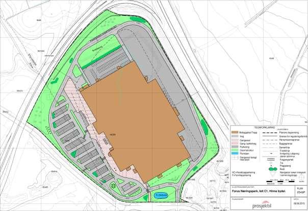 IKEA Forus næringspark. Trafikkvurdering 20 3 BESKRIVELSE AV TILTAKET Planområdet er på ca. 75 daa.