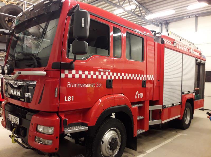 41 L X1 Brannbil BvS har ny brannbil i bestilling hos Egenes Brannteknikk AS i Flekkefjord. Bilen blir levert på nyåret 2019. Brannbilen er en topp moderne MAN brannbil med plass til 5 mannskaper.