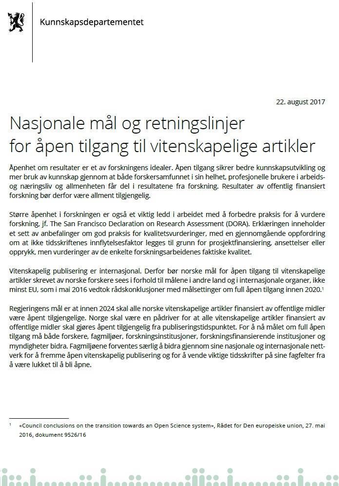 Tilstandsrapport for universiteter og høyskoler 2018, andel tilgjengelige