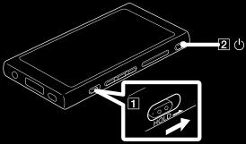 Hindre utilsiktet operasjoner (HOLD) Du kan låse Walkman for å forhindre utilsiktet betjening. 1 Skyv bryteren ( ). HOLD-funksjonen er aktivert.