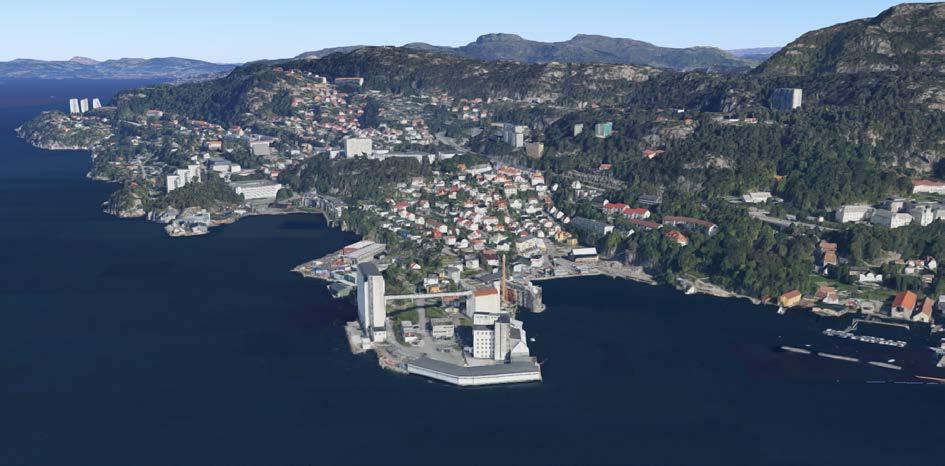 2 Figur 1. Hegreneset, en av Bergens mest spektakulære tomter. Bilde hentet fra www.googlemaps.no. Figur 2.