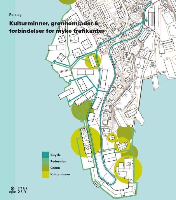 Opparbeidelse av grønne områder bidrar til å skape liv i området og gjøre det attraktivt for de som bor og jobber der.