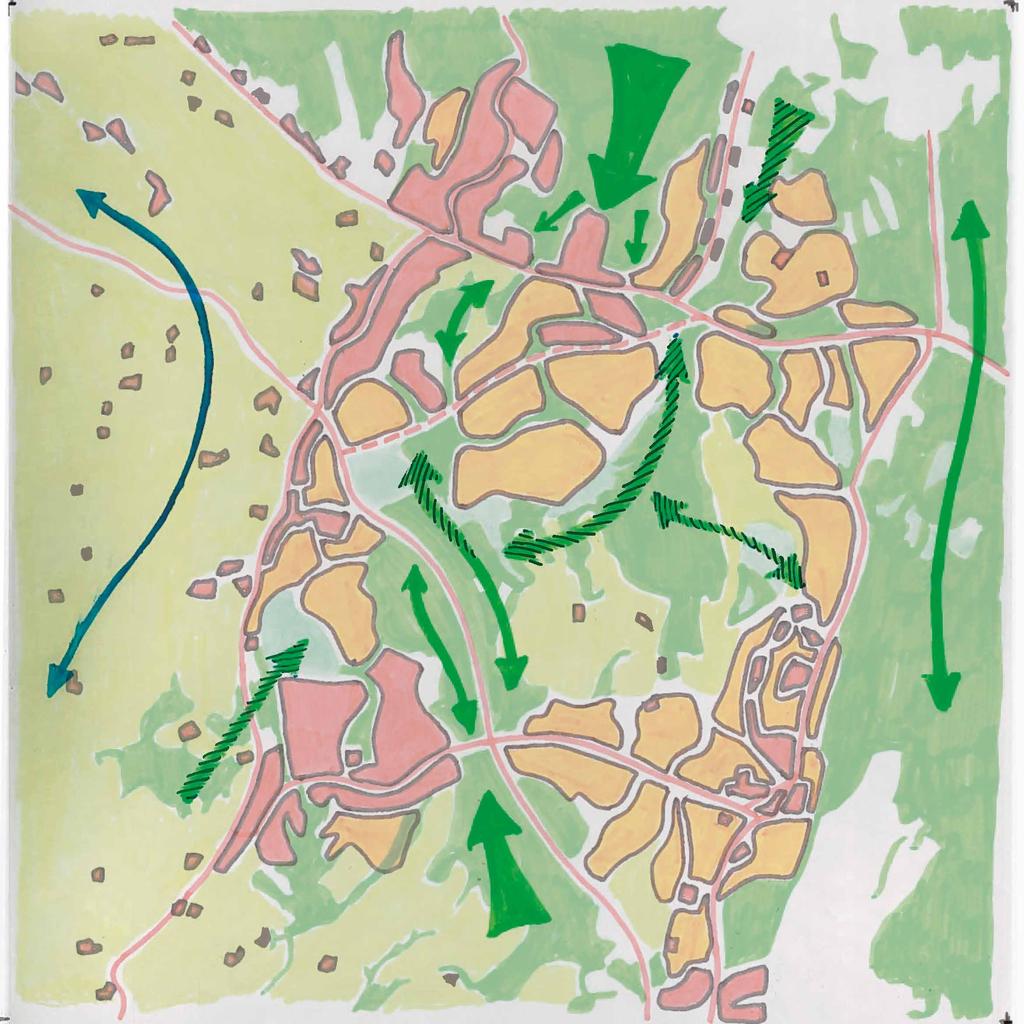 IDÉ-SKISSER Hovedveier med