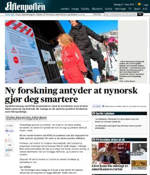 skrive nynorsk og bokmål bra for språkkompetansen?
