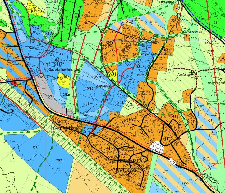 Planbeskrivelse for Sameiet Ælgen Skei Fjellandsby 4 BAKGRUNN Planens formål Hensikten med planarbeidet er å justere utnyttelsesgraden på eiendommen slik at siste byggetrinn, med 2 nye leilighetsbygg