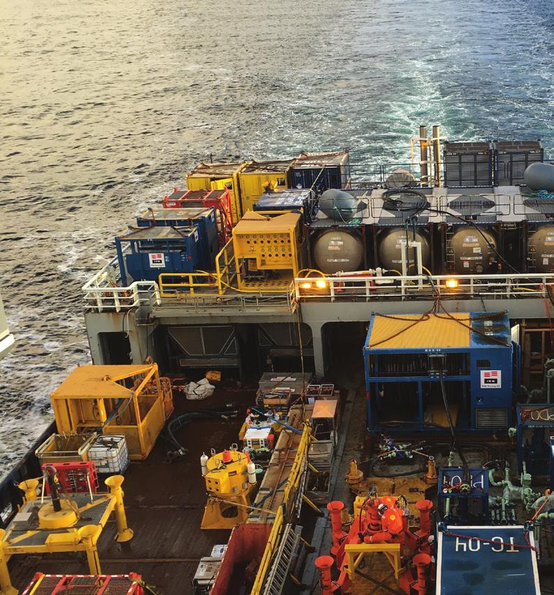 Subsea / Ferdigstillelse Mekanisk ferdigstillelse Rengjøring Nitrogentjenester Trykktesting Oljeflushing Kjemisk rengjøring Boltetrekking Preservering Cleaning in place (CIP) Høytrykkspyling