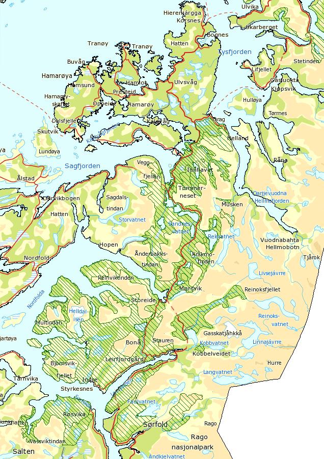 anleggsvirksomhet og gjennom drift og vedlikehold av eksisterende anlegg bidrar sterkt til den beitefragmentering og de forstyrrelser som distriktet nå opplever i disse områdene.