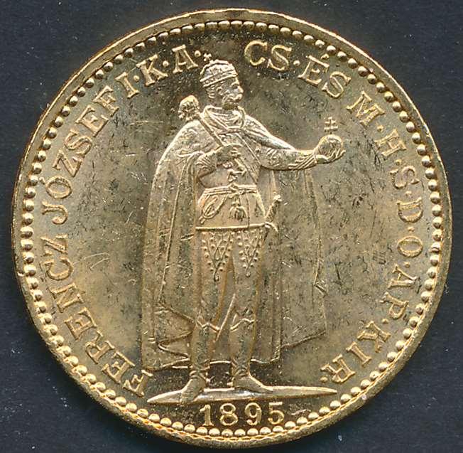 ........................2 200 Ungarn Franz Josef I - 20 korona 1893 GULL kv 01.