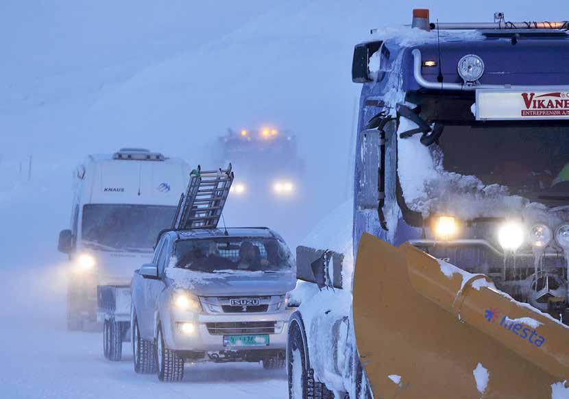 Vožnja zimi Vozila neprikladna za zimske uvjete Neke vrste vozila prikladnije su za vožnju norveškim cestama zimi od drugih.