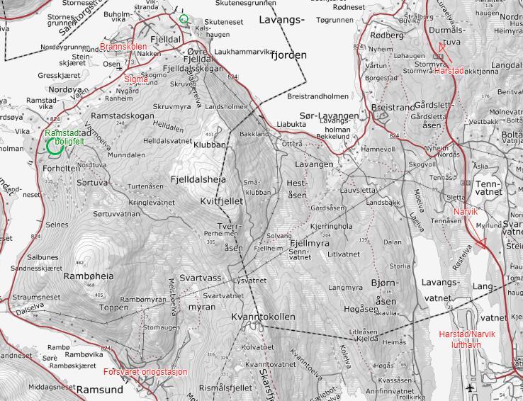 - avgrensning, størrelse på planområde Planområde er på ca. 123 da og omfatter eiendommene med gnr.73 bnr.2,3,10,25,31,51,81. - eiendomsforhold Det er flere grunneiere innenfor planområde.