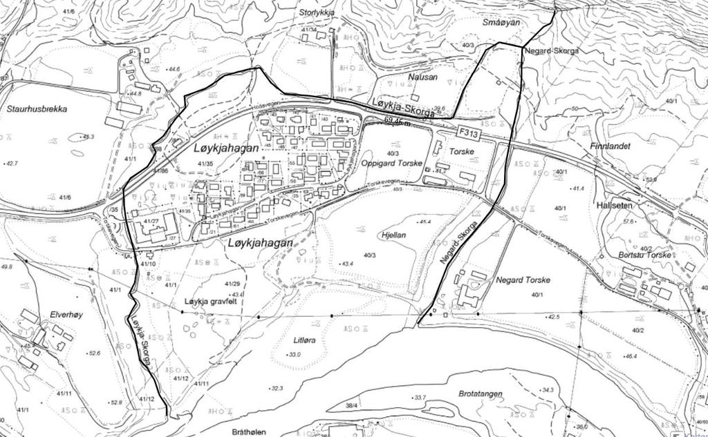 Resultater LS1 NS1 NS2 LS2 Fig. 12. Elveløpene Løykja-Skorga og Negard-Skorga er merket opp til kote 75. To fiskestasjoner i hver av elvene er vist.