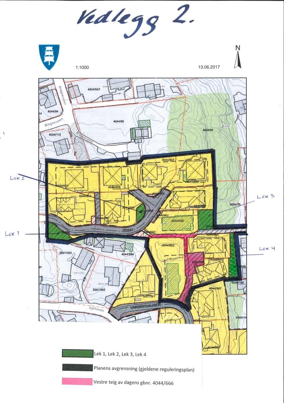 Gjeldende plankart HANdLINGSROM/ LOVHJEMMEL: Det søkes om mindre endring av gjeldende reguleringsplan, jf 12-14 i Plan- og bygningsloven.