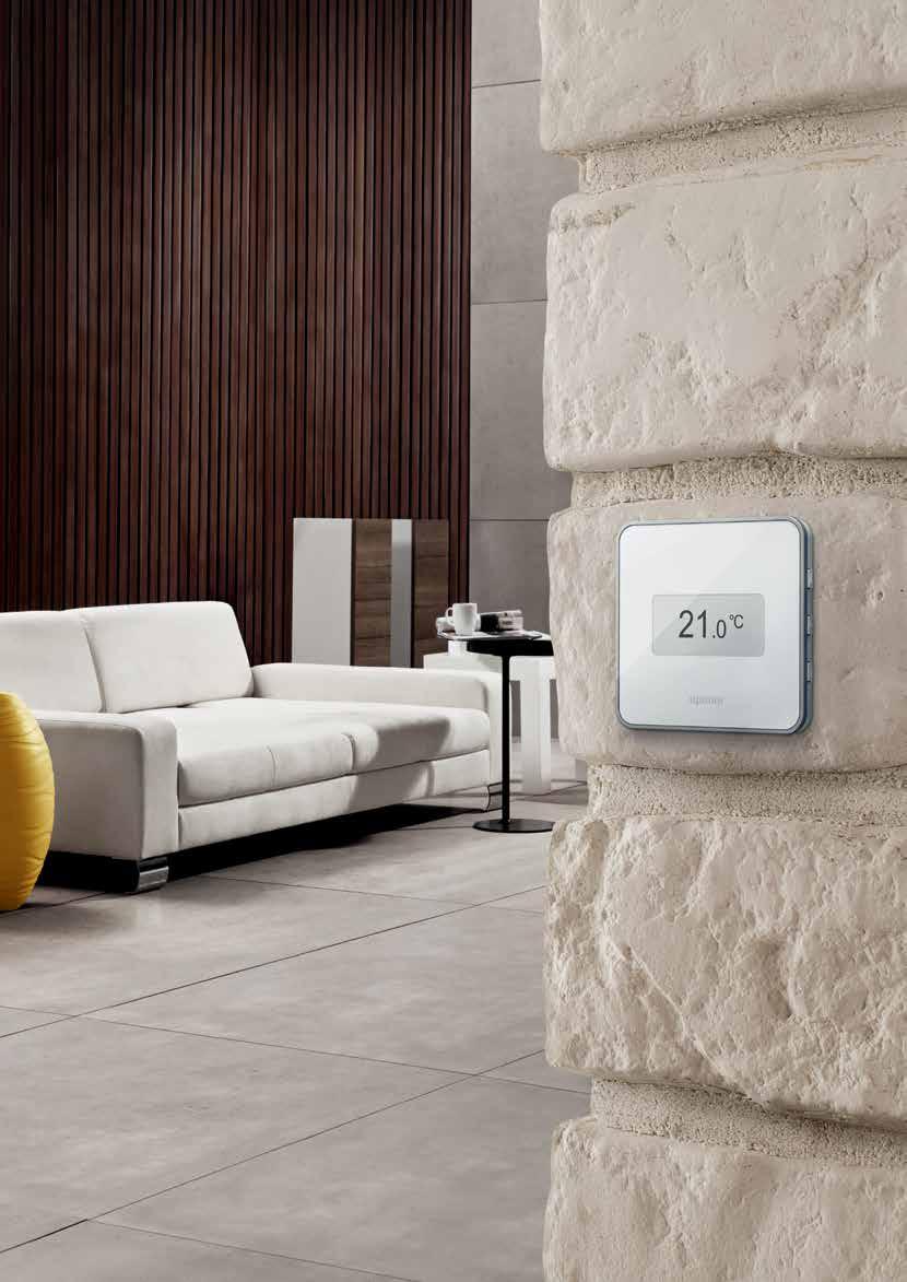 Bygg me esign u kan føe Vår nye termostat Smatrix Stye me sensor for riftstemperatur optimerer innekimaet, øker trivseen og senker energikostnaene.
