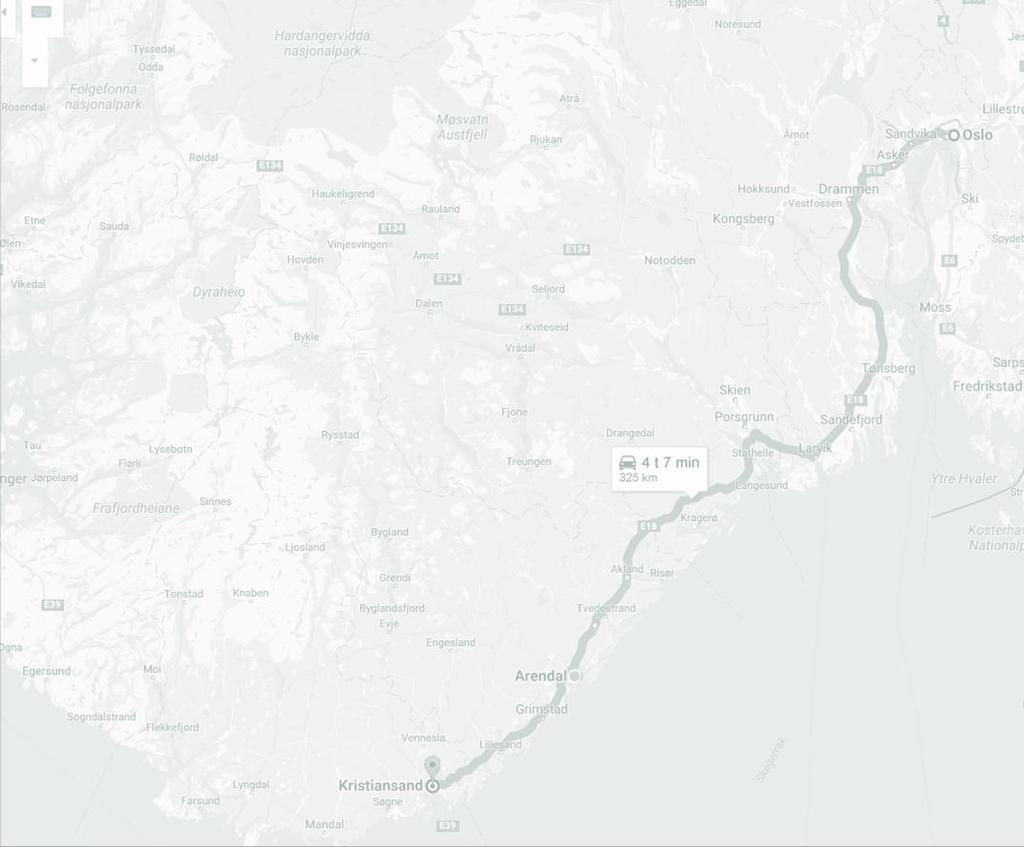 Kommunikasjoner 50 minutter til Kristiansand Lufthavn, Kjevik 2 timer til Sandefjord Lufthavn, Torp Arendal Lufthavn Gullknapp