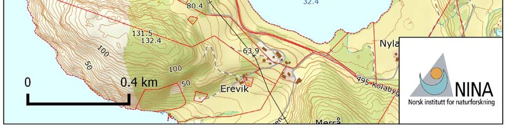 Nedbørfeltet er på 2,7 km 2 og middelvannføringen er på 34,0 l/s/km 2 (liter pr. sekund pr. kvadratkilometer).