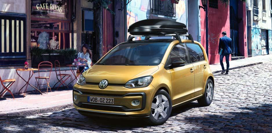 Volkswagen tilbehør 3,60 meter gir massevis av muligheter. Hos Volkswagen tilbehør finner du et omfattende utvalg av utstyr som lar deg skreddersy din Volkswagen up! etter dine ønsker og behov.