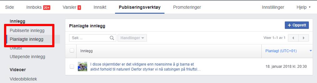 Alle innlegg som har vært publisert tidligere, og innlegg