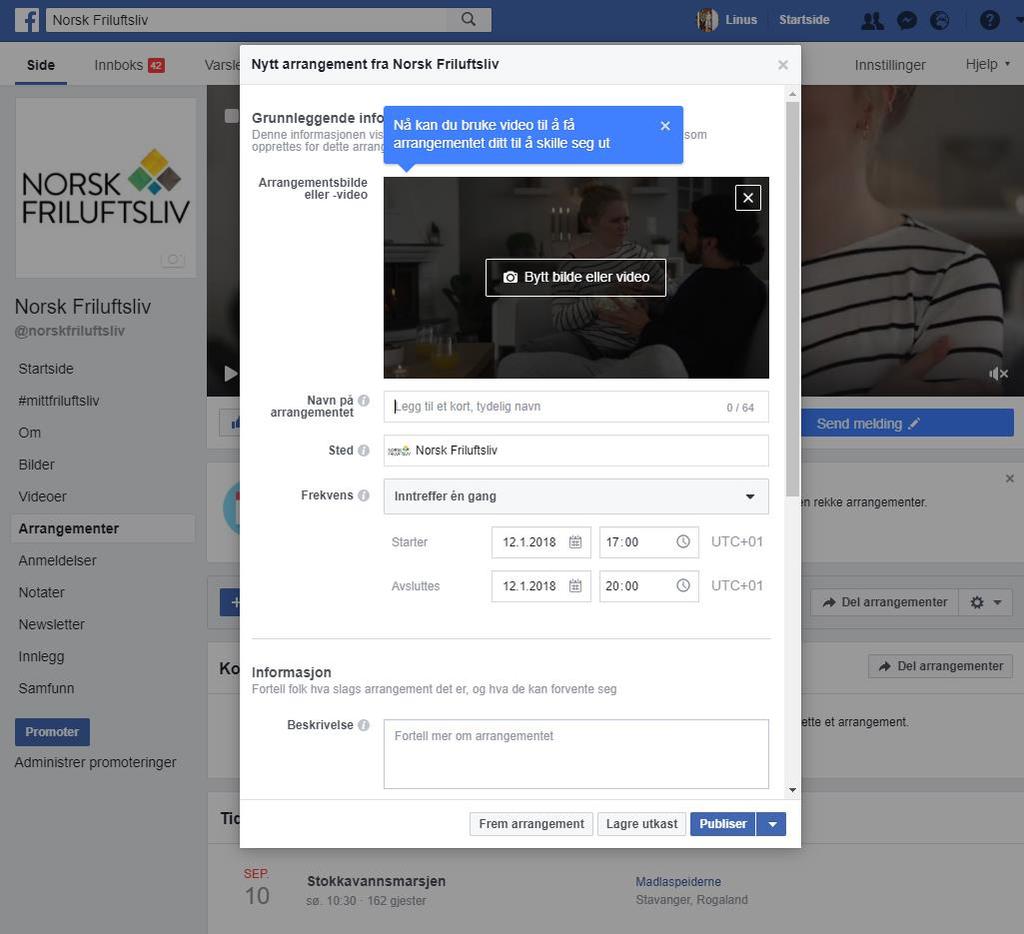 Synliggjør arrangementet ditt på Facebook!