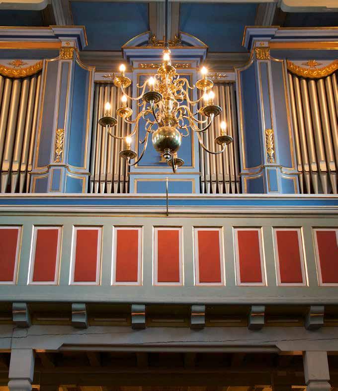 Drammen i 1952. I tillegg vil tre av det nåværende orgelets stemmer bli gjenbrukt.