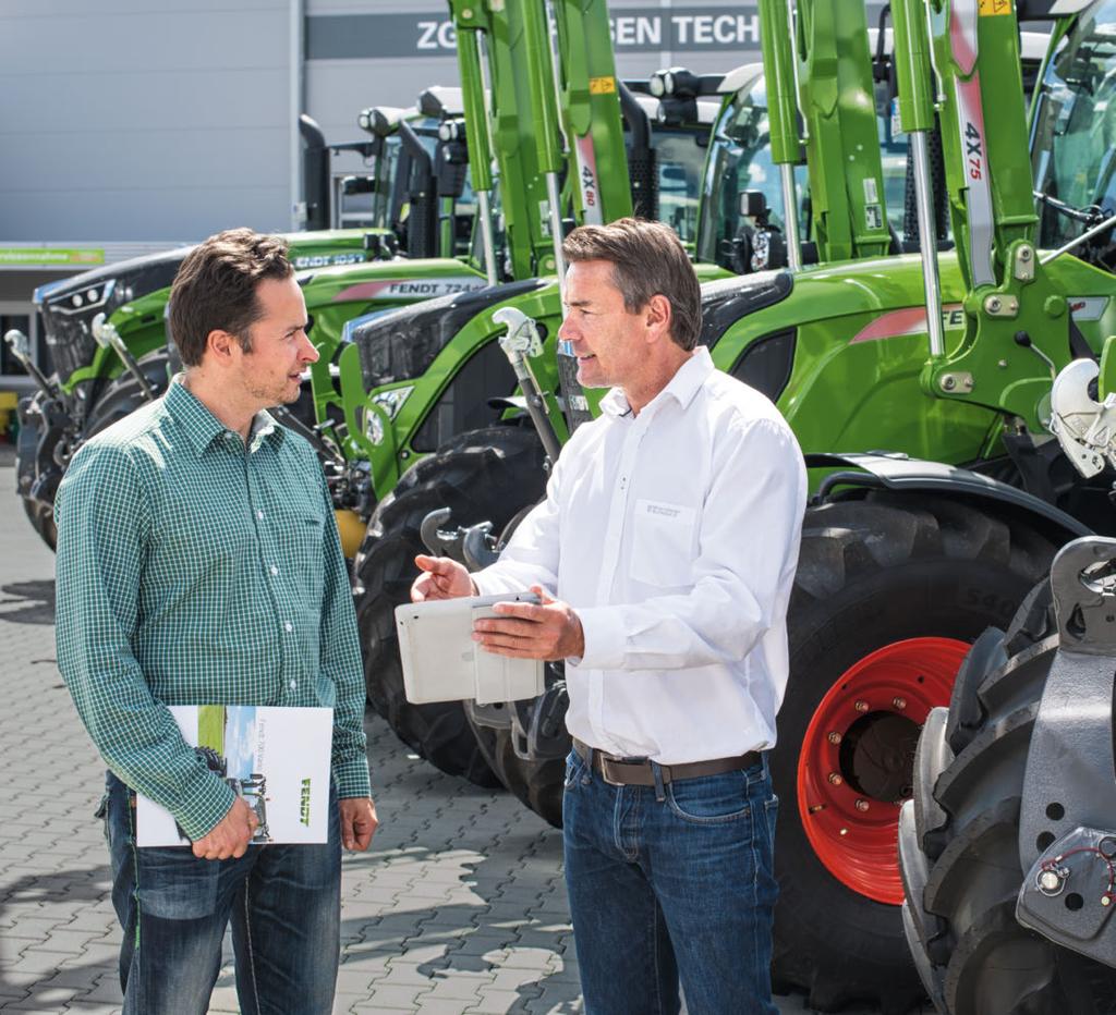 FENDT 200 V/F/P VARIO: SERVICE alltid der for meg Investering med høy verdiøkning Alle som kjøper en traktor investerer også i fremtiden.