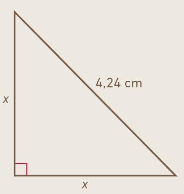 Da kan vi bruke Pytagoras setning selv om vi bare kjenner lengden av én av sidene.