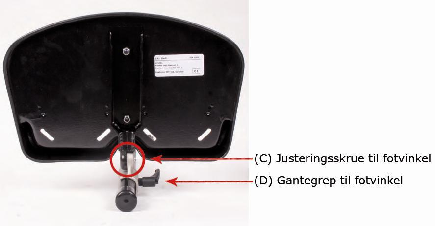 Viktig - Etter justering må taggene gå i hverandre i lås. Stram hardt til!