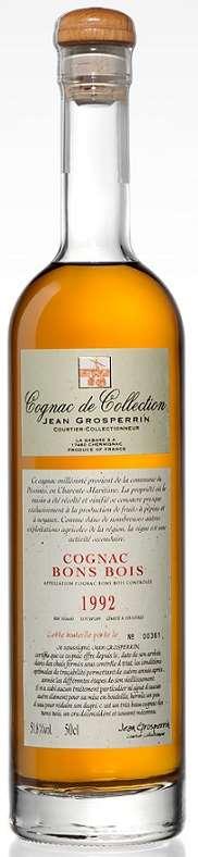 Cognac GROSPERRIN 1992 Bons Bois Denne vintage Cognacen kommer fra en fruktbonde i Saintonge, noen få kilometer fra Saintes.