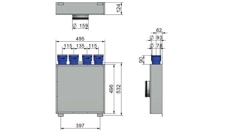 stusser, singel V3 = 8 stusser, singel V4 = 4+4 stusser, kombi (Se skisser for forklaring) V5 = 6+6 stusser, kombi V6 = 8+8 stusser, kombi