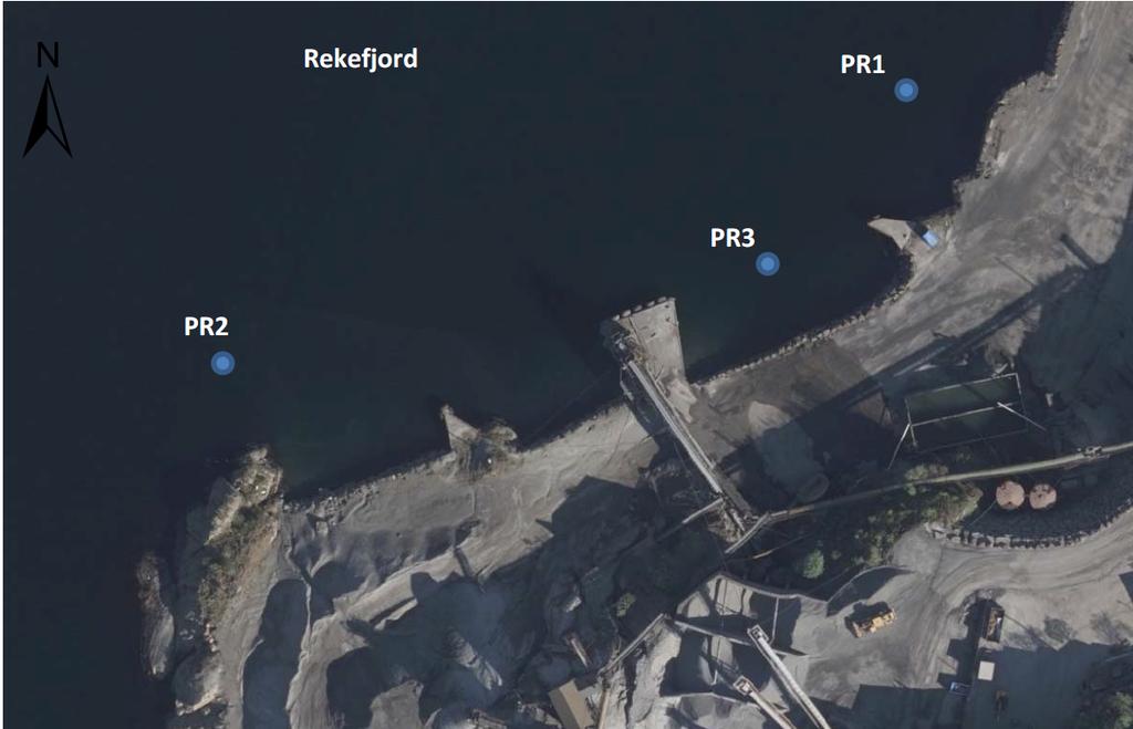 Rekefjord er påvirket i middels grad av diffus avrenning fra industrier og vannforekomster er markert som risiko for å nå miljømålene.