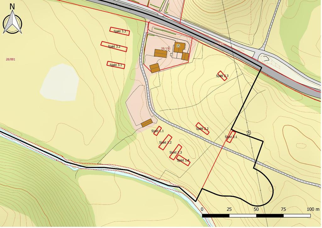 3 Undersøkelsen 3.1 Generelt om undersøkelsen Nøkkeldata for undersøkelsen Størrelse planområde: ca. 61 daa, her av undersøkt ved registreringen: ca. 15 daa.