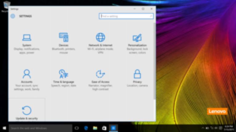 Kapittel 2. Begynne å bruke Windows 10 Innstillinger Innstillinger lar deg utføre grunnleggende oppgaver.