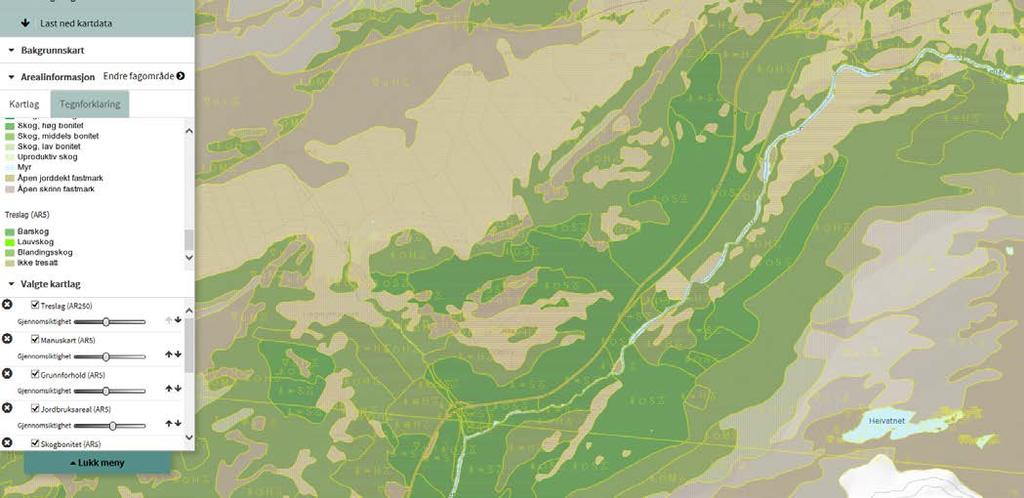 8 Naturressurser I Naturbase er det registrert en forekomst av knippesøtpigg (Bankera violascens), se brunt kors i figur 7. Dette er en sopp med status Livskraftig (LC) på rødlista 2015.